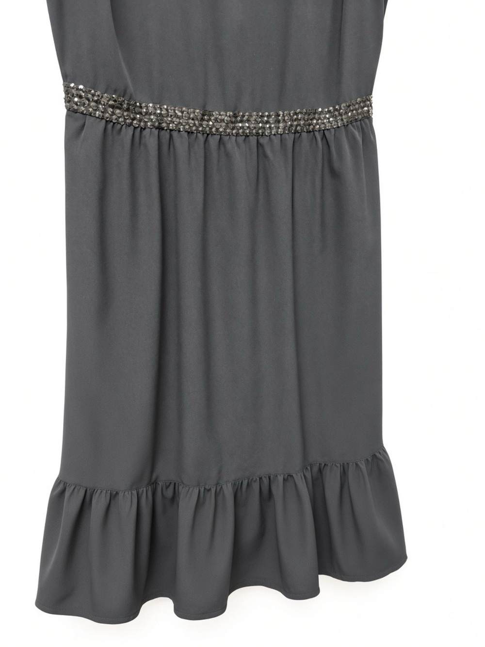 J. Peterman Black Beaded Fringe Sleeveless Midi Dress – Size 8 – Worn Once - Picture 4 of 5